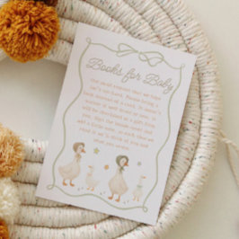 Tarjeta De Recepción Libros de Baby Shower para bebés