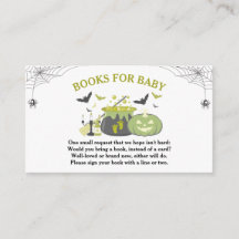 Libros de Baby Shower para brujas de Halloween