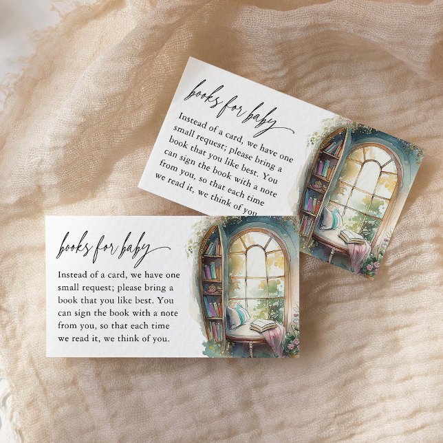 Tarjeta De Recepción Libros de Baby Shower para el libro de cuentos par (Subido por el creador)