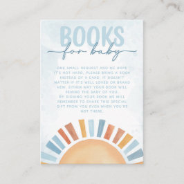 Tarjeta De Recepción Libros de Baby Shower Sunshine a petición de bebé