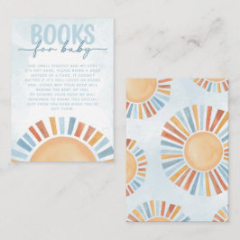 Tarjeta De Recepción Libros de Baby Shower Sunshine a petición de bebé