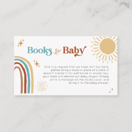 Tarjeta De Recepción Libros de Baby Shower Sunshine para bebé