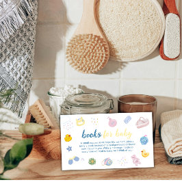 Tarjeta De Recepción Libros de bañera de patito de goma lindos para reg