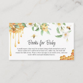 Tarjeta De Recepción Libros de baño de abeja de miel acuarela para el b