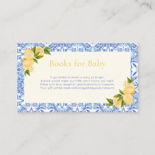 Tarjeta De Recepción Libros de baño de limón italiano Ciao Baby para be
