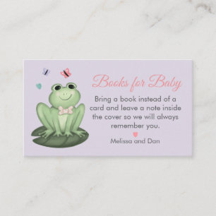 Tarjeta De Recepción Libros de bebé para baby shower caprichosos de ran