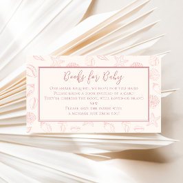 Tarjeta De Recepción Libros de bebé para ducha de bebé costera con conc