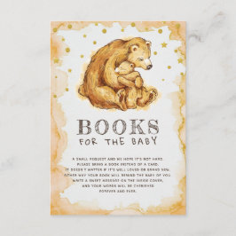 Tarjeta De Recepción Libros de bebés acuarela para el bebé