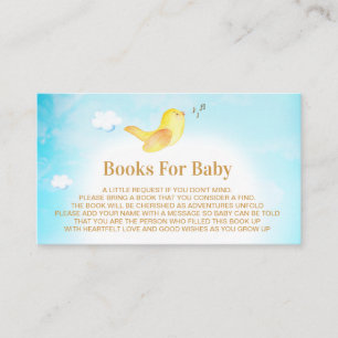 Tarjeta De Recepción *~* Libros De Bebés Con Cielo Amarillo Para Bebés