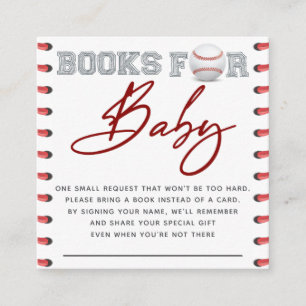 Tarjeta De Recepción Libros De Béisbol Para Bebé