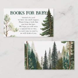 Tarjeta De Recepción Libros de bosque de aventuras acuáticas para Baby 