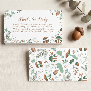 Tarjeta De Recepción Libros de Bosque de Eucalipto Verde Salvia para Be