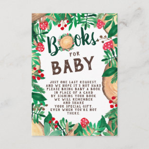 Tarjeta De Recepción Libros de bosque para bebés