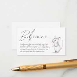 Tarjeta De Recepción Libros de bosques forestales antiguos para bebé