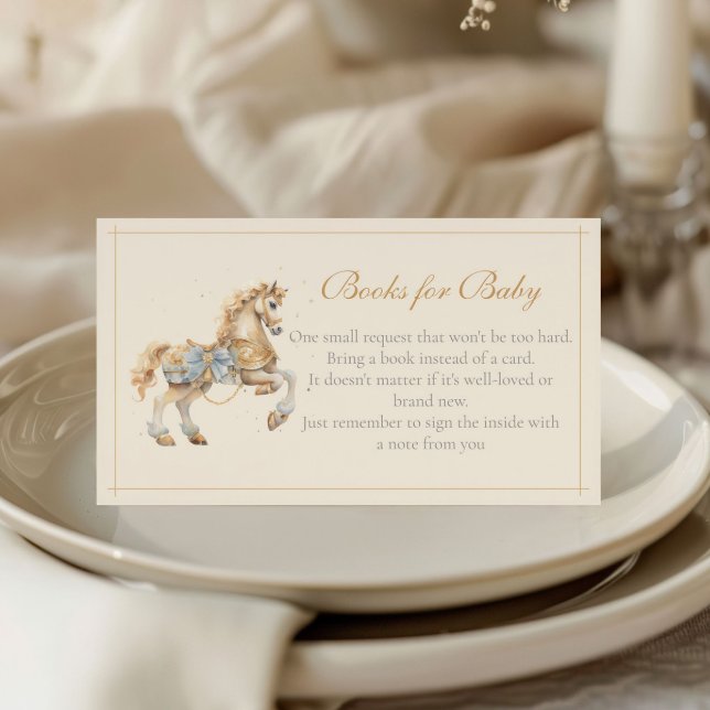 Tarjeta De Recepción Libros de caballos de los carruseles de época para (Subido por el creador)