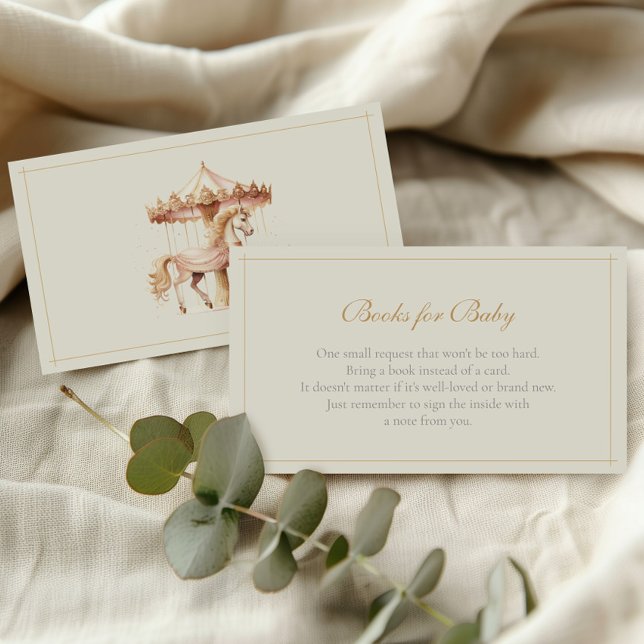 Tarjeta De Recepción Libros de caballos de los vagones rosados para el  (Subido por el creador)