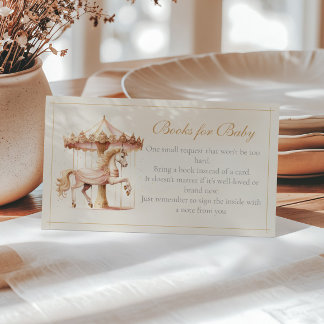 Tarjeta De Recepción Libros de caballos de los vagones rosados para el 