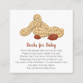 Tarjeta De Recepción Libros de cacahuete para el bebé