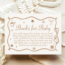 Libros de café Baby Shower para el bebé