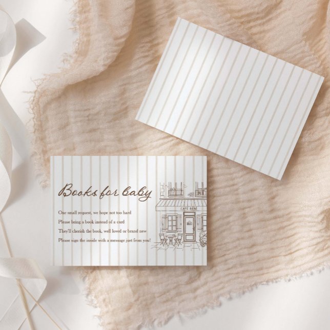 Tarjeta De Recepción Libros de Café Bebe para Baby Shower para Bebé (Subido por el creador)