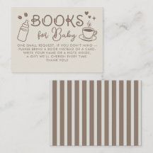 Libros de café espresso para solicitud de bebé