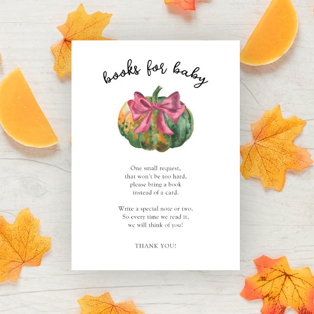 Tarjeta De Recepción Libros de calabaza acuática para bebé (Subido por el creador)