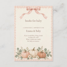 Libros de Calabaza de Cuadros Rosados para Bebé