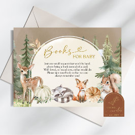 Tarjeta De Recepción Libros de calabaza de leña para otoño para la tarj