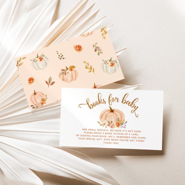 Tarjeta De Recepción Libros de calabaza de Relieve metalizado de oro na (Subido por el creador)