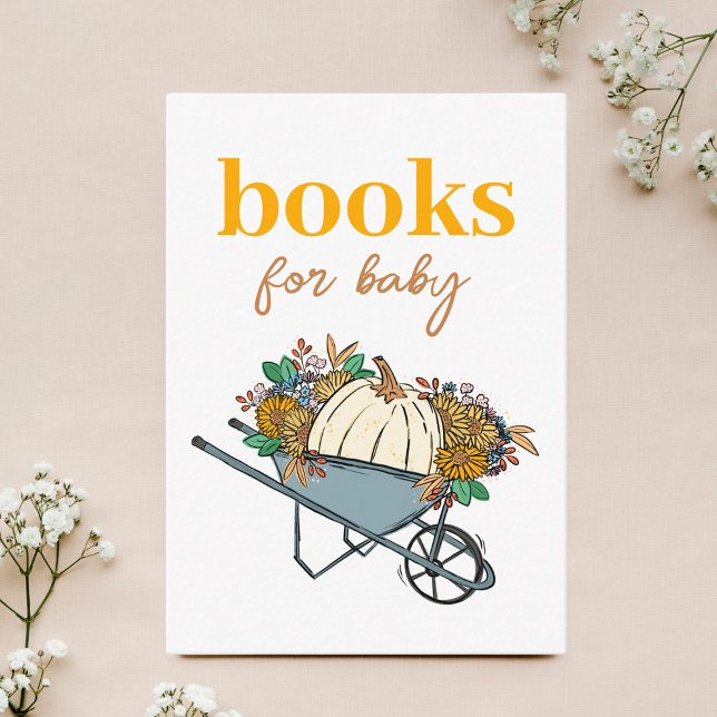 Tarjeta De Recepción Libros de calabaza en los jardines rurales para be (Subido por el creador)
