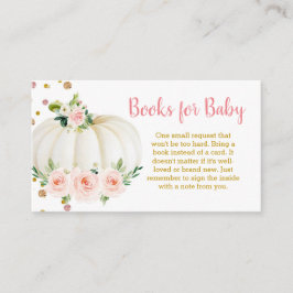Tarjeta De Recepción Libros de calabaza para bebé