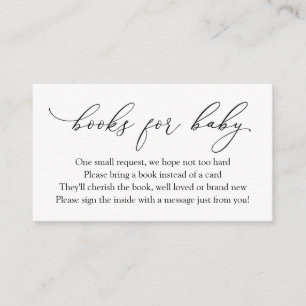 Tarjeta De Recepción Libros de caligrafía simples y elegantes para la s