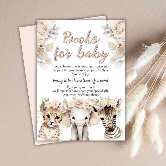 Tarjeta De Recepción Libros de Chicas salvajes de Safari para la tarjet (Subido por el creador)