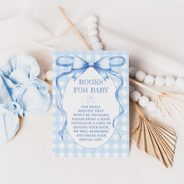 Tarjeta De Recepción Libros De Cinta De Bow Azul Para La Acuarela De Be (Subido por el creador)