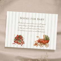 Libros de Cochecito Vintage Elegante para Baby Sho