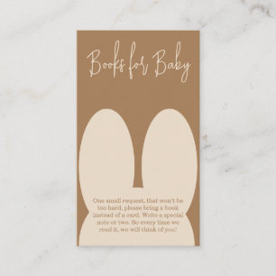 Tarjeta De Recepción Libros de conejito para bebé