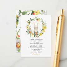 libros de conejo de primavera daffodil para tarjet