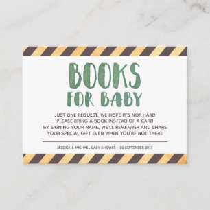 Tarjeta De Recepción Libros de Construcción para Bebés