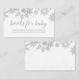 Tarjeta De Recepción Libros de copos de nieve de invierno para bebé