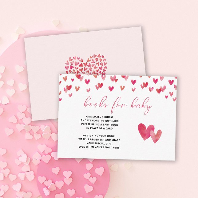 Tarjeta De Recepción Libros de corazón dulce para bebé (Subido por el creador)