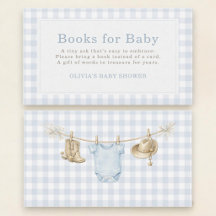 Libros de cuadros de vaquero para baby shower