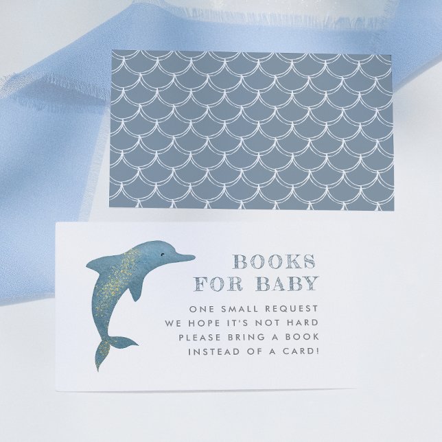 Tarjeta De Recepción Libros de delfines bajo el mar para bebé (Subido por el creador)