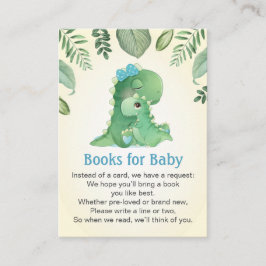 Tarjeta De Recepción Libros de dinosaurios de mamá bebé para rociar Bab