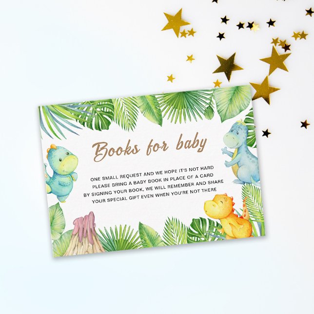 Tarjeta De Recepción Libros de dinosaurios para bebé (Subido por el creador)