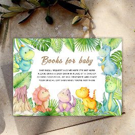 Tarjeta De Recepción Libros de dinosaurios para bebé