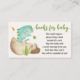 Tarjeta De Recepción Libros de dinosaurios para bebés piden un Baby Sho