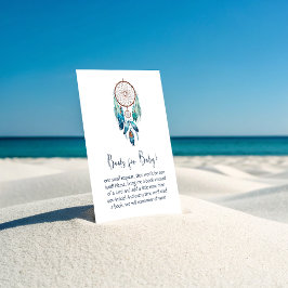 Tarjeta De Recepción Libros de Dreamcatcher en Magic Aquamarine para el