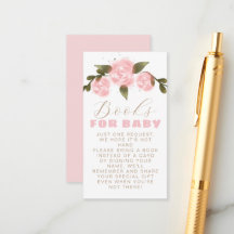 Libros de ducha de niña Boho Floral Blush rosa par