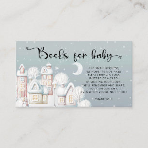 Tarjeta De Recepción Libros de ducha para bebé de invierno para boleto