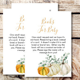 Tarjeta De Recepción Libros de ducha para bebé de otoño vegetación de c